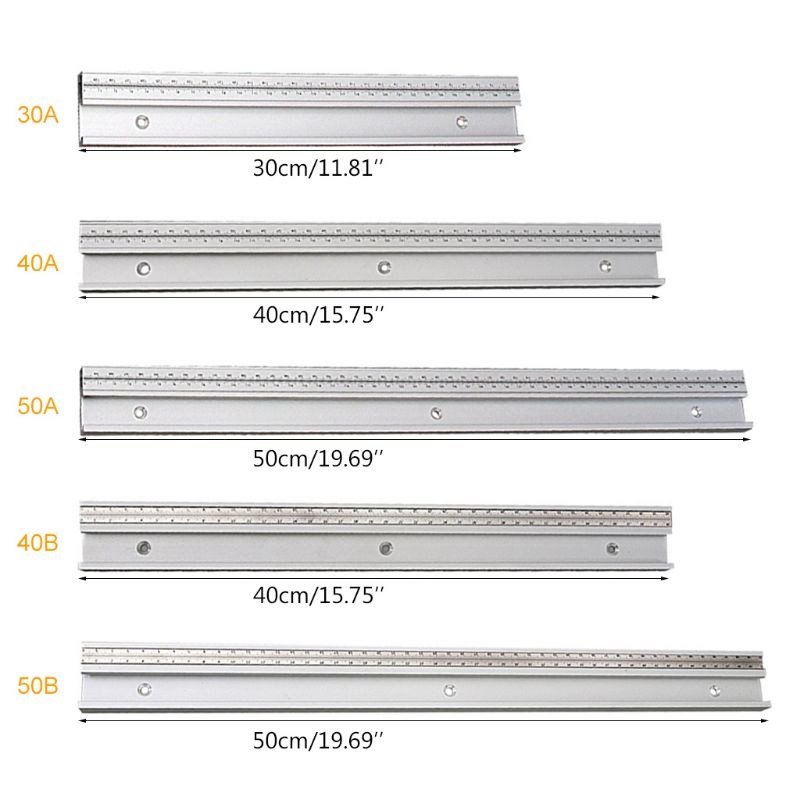 45 Type T Track with Scale Gauge T-tracks Slot Miter Track D
