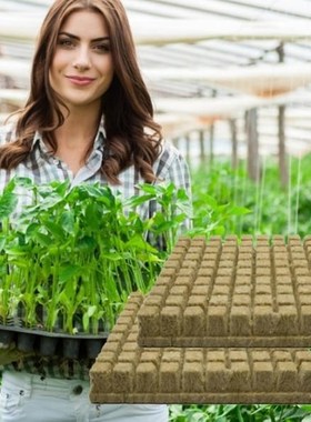 50/100 Pcs25x25x40mm Mini Compress Base Practical Rockwool C