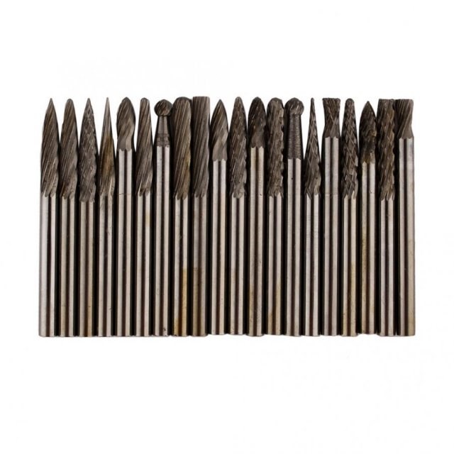 20pcs 1/8''(3mm) Shank Tungsten Carbide Rotatory Files Burrs