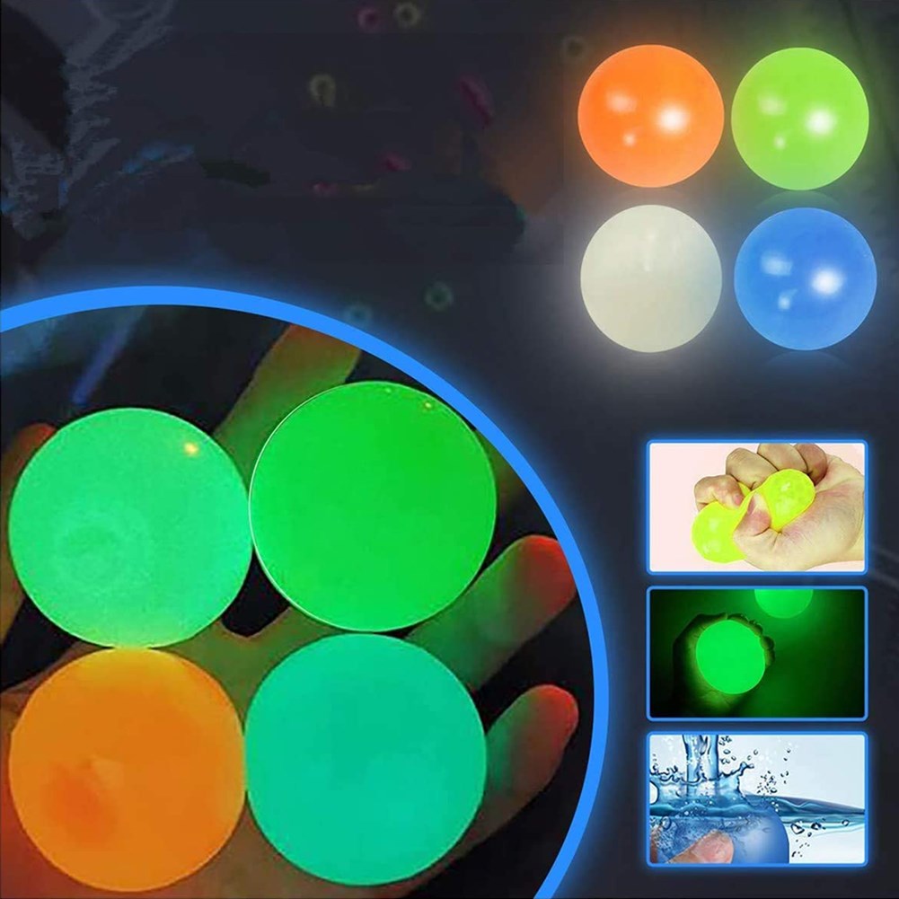 45mm Sticky Balls Throw At Ceiling Stick Wall Ball Sticky Ta