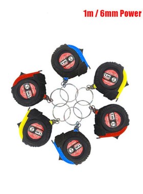 Convenient 1 meter steel tape gift ruler mini key ring micro