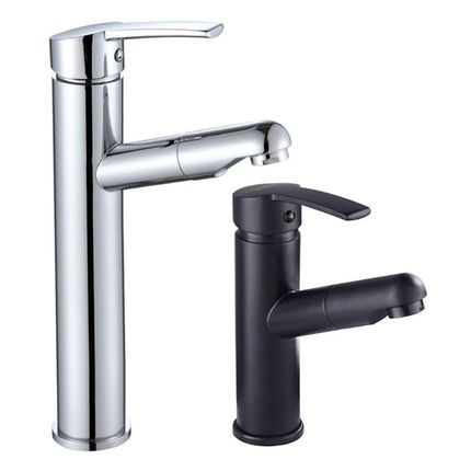 Bathroom Kitchen Basin Faucet Replacement Single Handle Pull