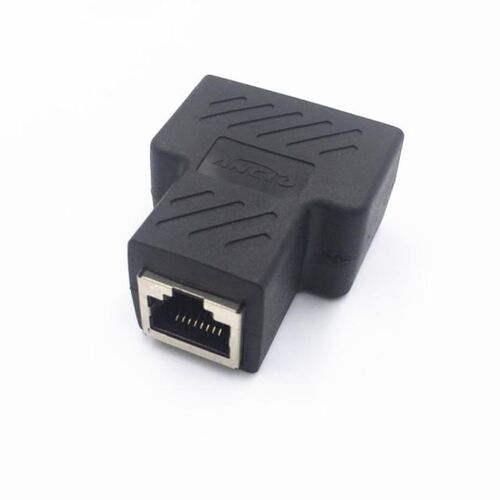 One Split two Way Network Ethernet Head Lan Cable Joiner Cou