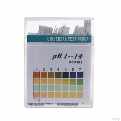 100 Strips PH Meter Indicator Paper PH Value 1-14 Litmus Tes