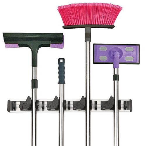 Wall Mounted Broom Holder Tool Magics Plastic Mop Holder Mul
