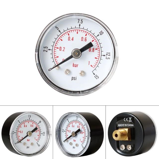 Pressure Gauge 40mm 1/8 BSPT Rear Back 15 30 60 160 200 300