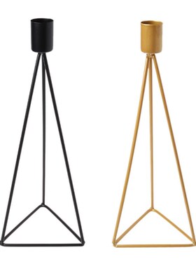 Triangle Geometric Candlestick Tealight Candle Holder Stand