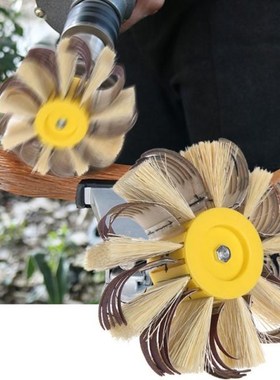 Shaft Mounted Sisal Emery Cloth Bristle Grinding Buffing Bru