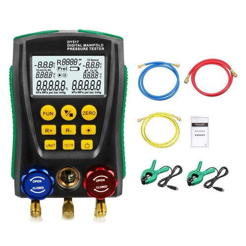 DY517A Refrigerant Meter Pressure Gauge HVAC Temperature Tes