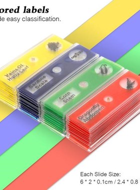 48pcs/set Plastics Prepared Microscope Slides Animals Insect