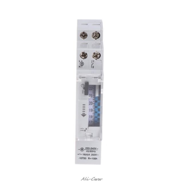 NEW Mechanical 24 Hours Programmable Din Rail Timer Switch R