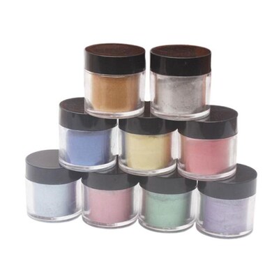 9 Pcs/set Pearlescent Mica Pigment  Pearl Powder UV Resin Cr