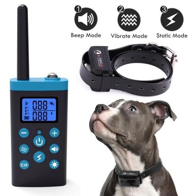 1000m Electric Ultrasonic Dog Training Collar Pet With LCD D