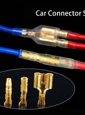 20pcs Plug Spring Female Male Spade Cold Crimp Terminals Car