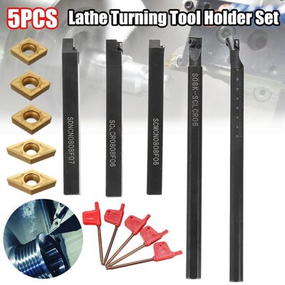 5pcs 8mm Shank Indexable Lathe Turning Tool Holder with CCMT