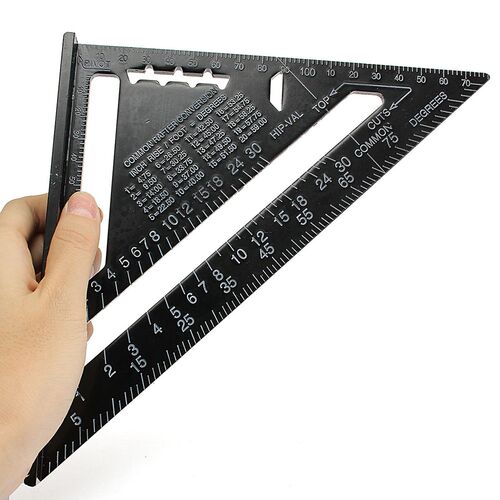 7 inch Triangle Ruler Angle Protractor Square Woodworking Me