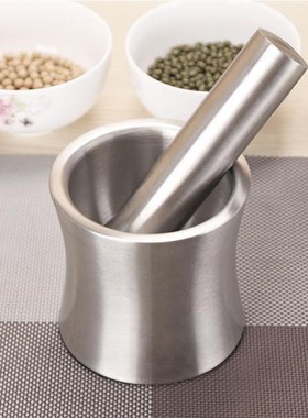 Multifunctional Stainless Steel Household Garlic Pugging Pot