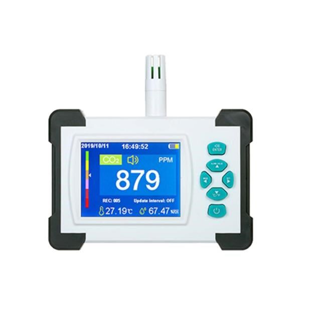 Portable Carbon Dioxide Air Quality Monitor with Temperature