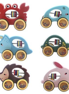 1-3Y Baby Pull Walking Toy Creative Cute Cartoon Rabbit Crab