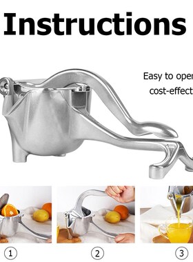 Manual Juice Squeezer Aluminum Alloy Hand Pressure Juicer Po