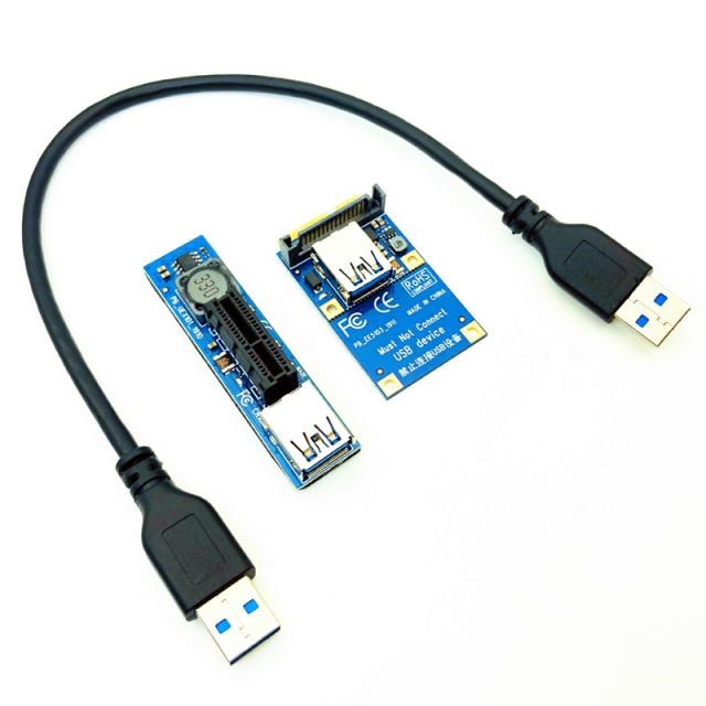 PCI-E Riser Mini PCIE to PCI-E X1 Extension Port Adapter Ris