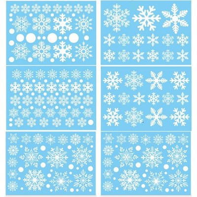 Christmas Decoration Snowflake Wall Window Stickers Self-Adh