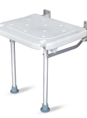 Folding Shower Chair Flip-up Screw-in Bath Seats Wall Mounte