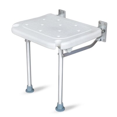 Folding Shower Chair Flip-up Screw-in Bath Seats Wall Mounte