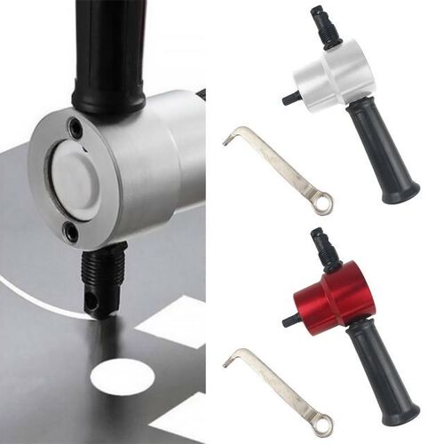 Cutter Double Iron Nibble Cutting Tool Electric Drill Attach