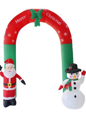 Inflatable Christmas Outdoor Decorations Archway with Santa
