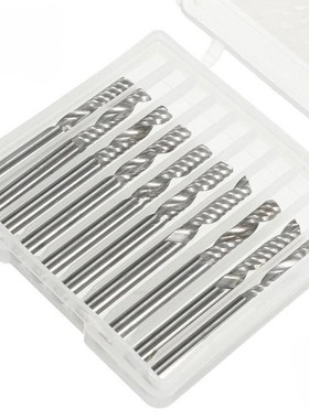 High Quality 10pcs/lot 1/8 CNC Bits Single Flute Spiral Rout