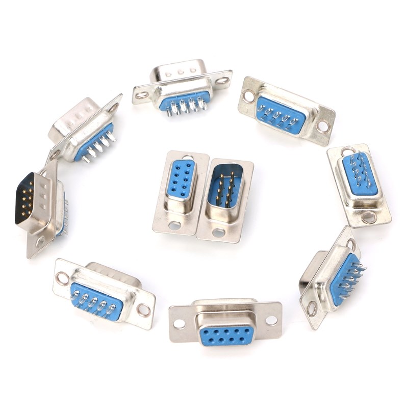5Pairs DB9 Male and Female RS232 9 Pin Wire Solder Serial Po
