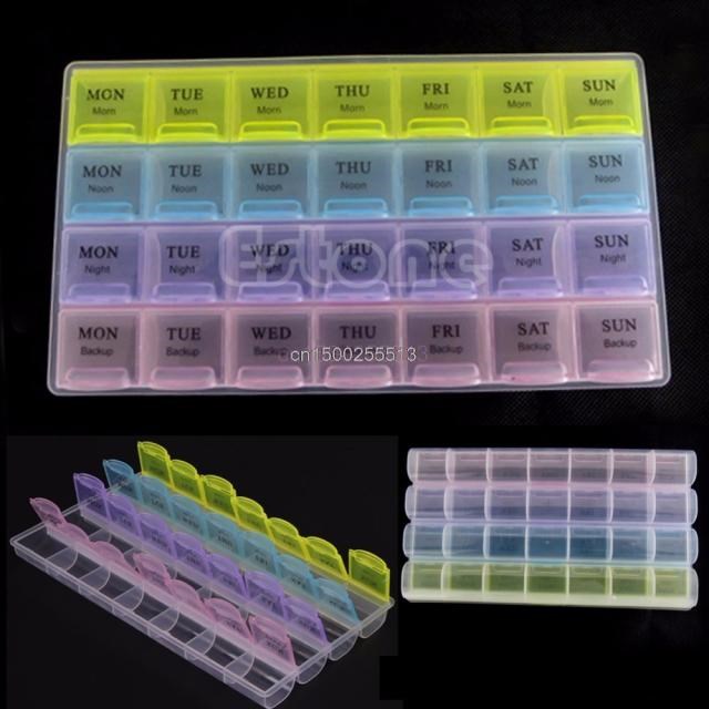 Storage Case Tablet Pill Box Holder Medicine Storage Organiz