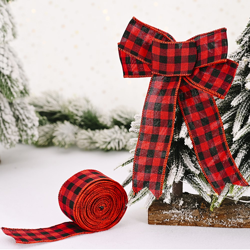 2M Christmas Lattice Ribbon Christmas Tree Gift Packing Wrap