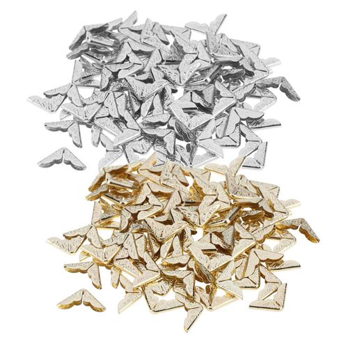 100 Pcs Book Folder Scrapbooking Albums Menu Metal Folders C