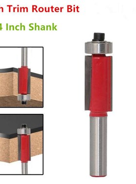 1/4 inch shank Flush Trim Router Bit Mill Cutter End Bearing