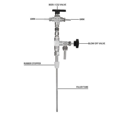 Household Beer Bottle Filler Homebrew 304 Stainless Steel Co
