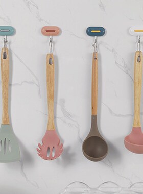 8Pcs Wall Hooks Self Adhesive Hooks Seamless Hanging Hook Fo