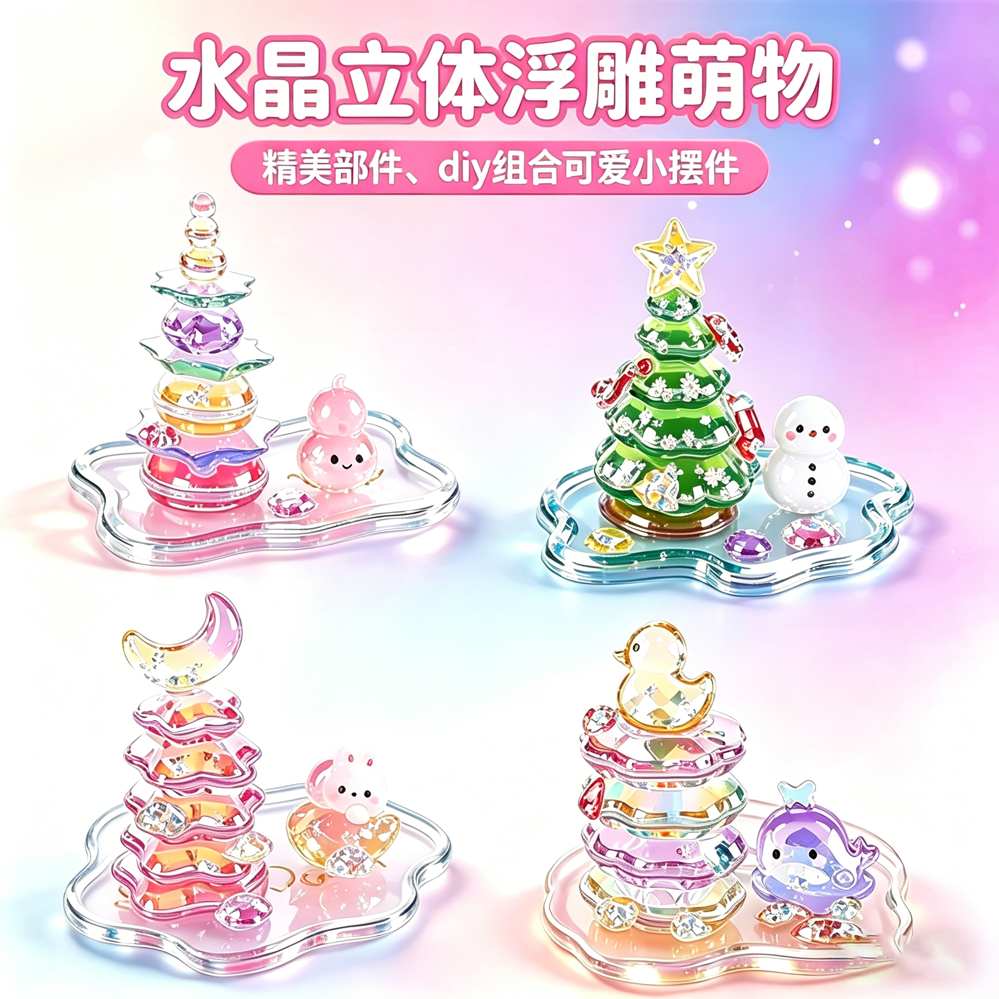 儿童3d立体贴纸浮雕叠叠乐贴纸