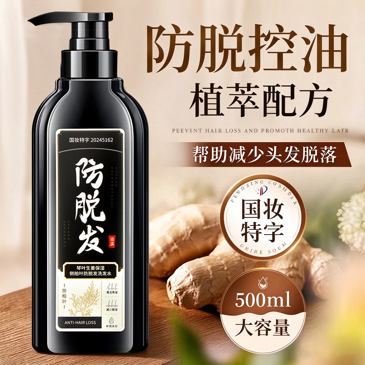 防脱去屑控油蓬松柔顺洗发水