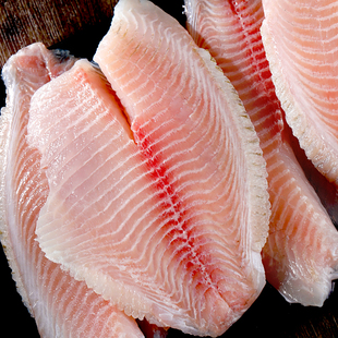鲷鱼排新鲜鱼片去刺去骨冷冻生鱼片原味罗非鱼柳半成品涮火锅食材