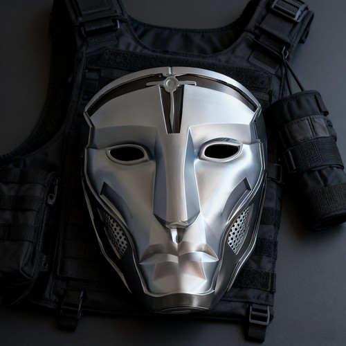 游戏同款三角洲部队典狱长可佩戴面罩面具Cos道具3D打印高度还原