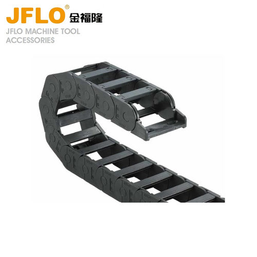 JFLO拖链J35Q.3.W 系列( 连体 )桥式外侧开塑料坦克链金福隆拖链