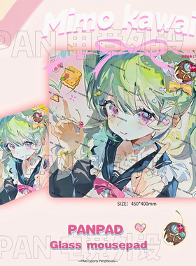 【可定制】PANPAD动漫电竞钢化玻璃鼠标垫打瓦WALLHACK同款玻璃垫