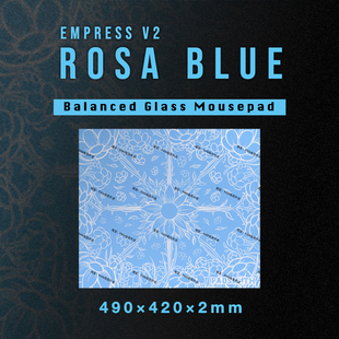 复刻版 PADSMITH 电竞钢化玻璃鼠标垫FPS打瓦 Rosa同款 皇后V2