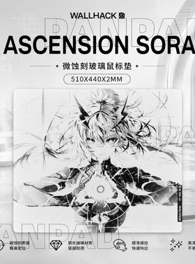 WALLHACK SP005 Ascension Sora电竞钢化玻璃鼠标垫fps专用复刻版