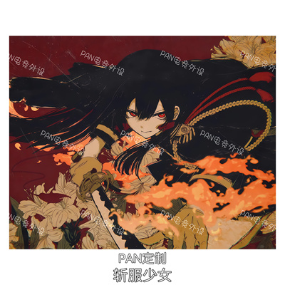 斩服少女战乙女スヴィア日本画师联名款玻璃鼠标垫SKYPAD同款材质