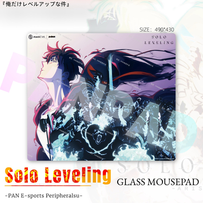 Amicis动漫联名同款电竞钢化玻璃鼠标垫高端打瓦顺滑玻璃垫复刻版