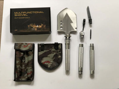 安萨娜户外多功能工兵铲折叠应急铁锹铲子兵工铲装备露营野营车载