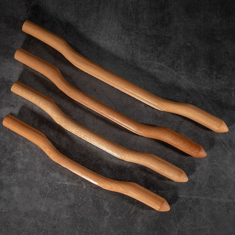 晴博士擀筋棒赶筋棒刮痧棒杆筋棍按摩棒美容院通用家用一套4根(无